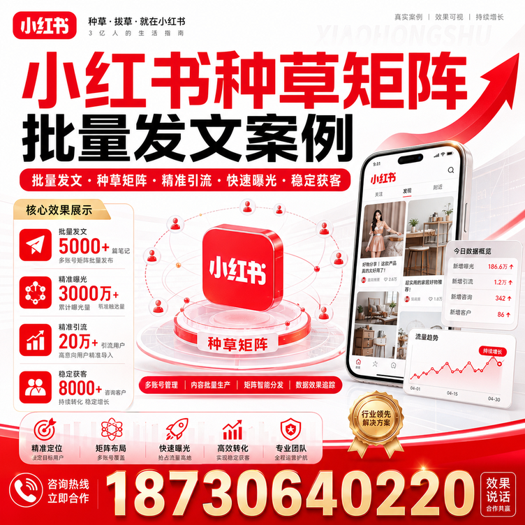乌兰察布小红书种草矩阵批量发文案例