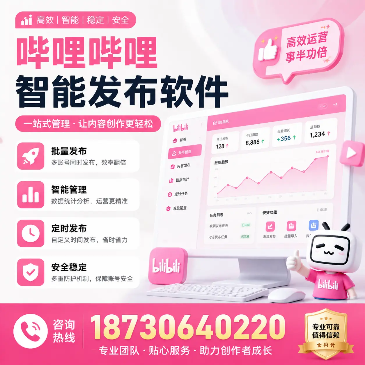 如何评估哔哩哔哩智能发布软件的ROI？乌兰察布 企业必读