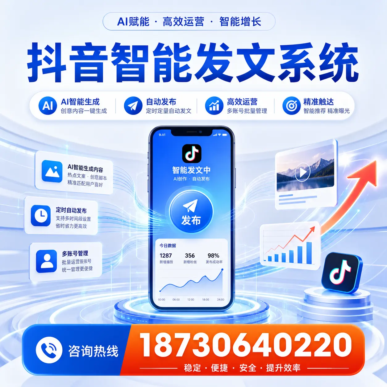 如何通过抖音智能发文系统提升 乌兰察布 企业的市场竞争力