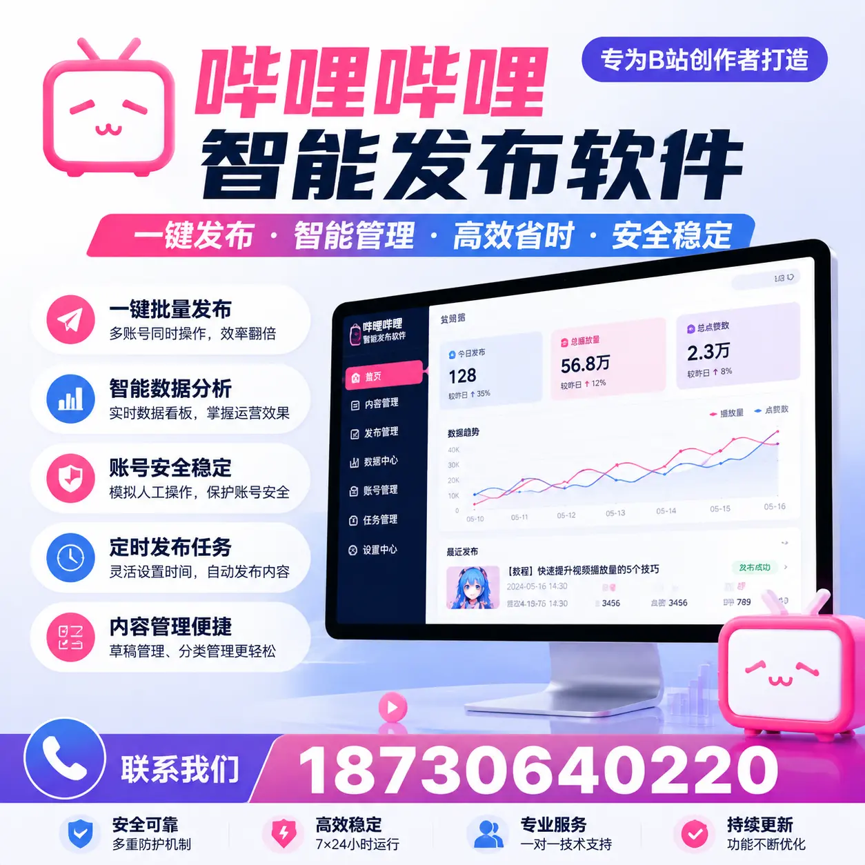 如何选择适合的哔哩哔哩智能发布软件?乌兰察布 用户必看
